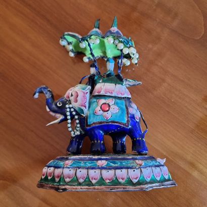 Enameled elephant.