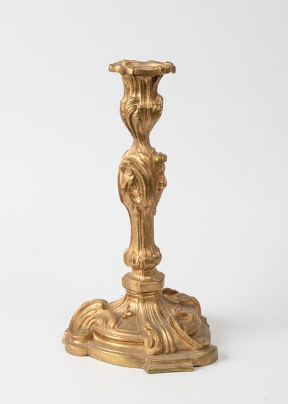 Gilt bronze and chased torch

Louis XV style

H...