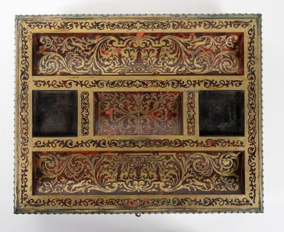 Boulle marquetry writing desk with arabesque...