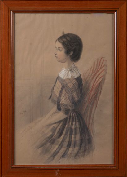 Ecole française du milieu du XIXe siècle

Portrait...
