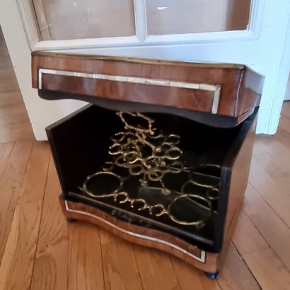 Wooden liquor cabinet. 

Napoleon III st...