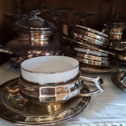 Silver plated metal handle