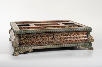 Boulle marquetry writing desk with arabesque...