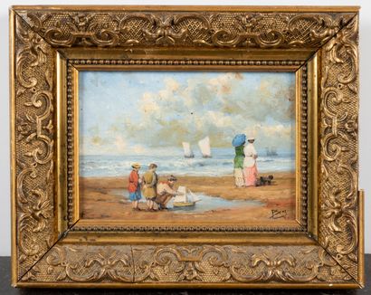 P.SAUZ

Scène de plage

Huile sur panneau

11,5...