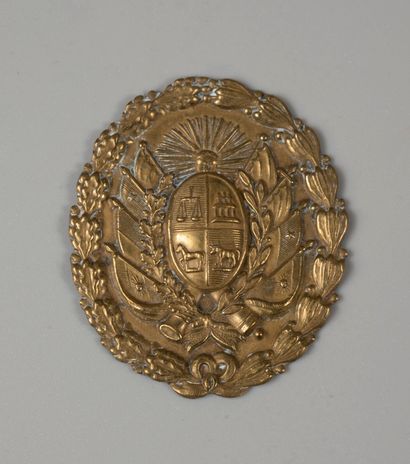 URUGUAY.

Plaque aux armes de la République...