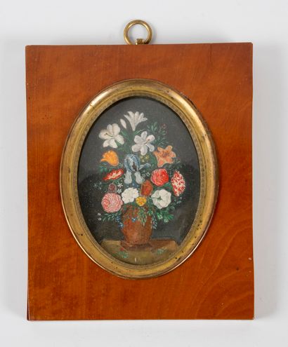 Ecole Française du XIXe siècle

Nature morte

Gouache...