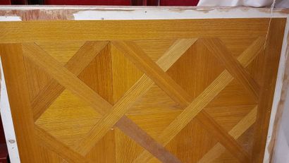 Versailles parquet in oak veneer over melamine....