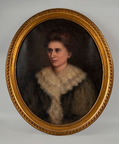 Ecole Française vers 1900

Portrait de femme...