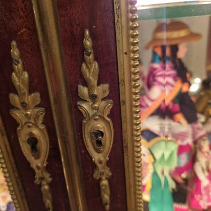 Wooden veneer showcase

Transition style