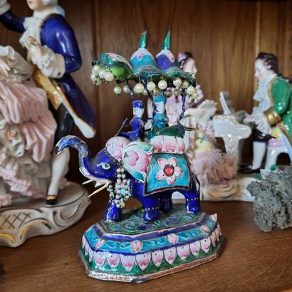 Enameled elephant.