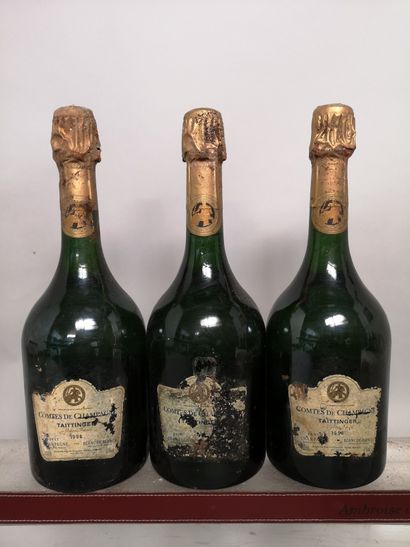 3 bouteilles CHAMPAGNE TAITTINGER 