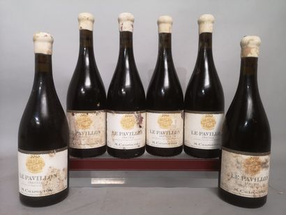 6 bouteilles M. CHAPOUTIER ERMITAGE Le Pavillon...