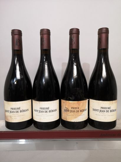 4 bouteilles PRIEURE de SAINT JEAN de BEBIAN...