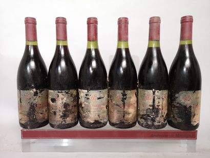 6 bouteilles GEVREY CHAMBERTIN 1er cru 