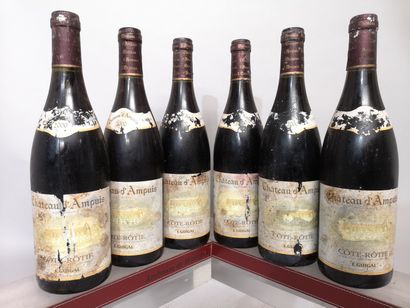6 bouteilles CÔTE RÔTIE Ch. d'AMPUIS - GUIGAL...