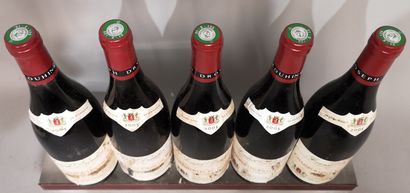 5 bouteilles CHAMBERTIN Grand cru Clos de...