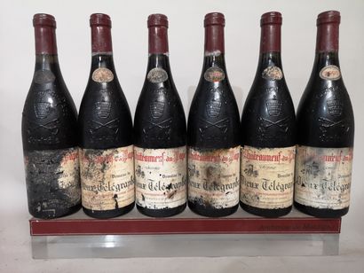 6 bouteilles CHATEAUNEUF du PAPE - VIEUX...