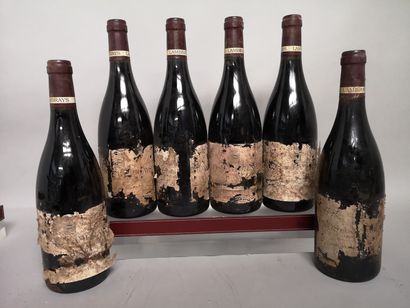 6 bouteilles CLOS des LAMBRAYS - Domaine...