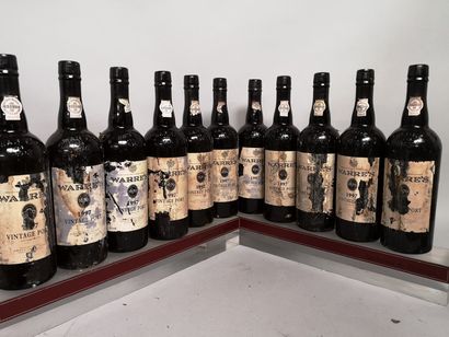 11 bouteilles PORTO WARRE'S Vintage - Millésime...