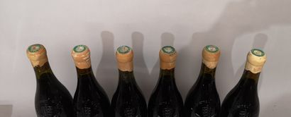 6 bouteilles M. CHAPOUTIER CHATEAUNEUF du...