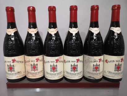 6 bouteilles CHATEAUNEUF du PAPE - CLOS des...