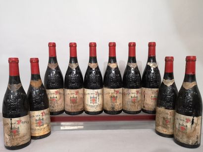 10 bouteilles CHATEAUNEUF du PAPE - CLOS...