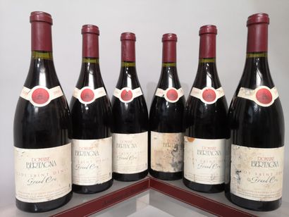 6 bouteilles CLOS Saint DENIS Grand cru -...