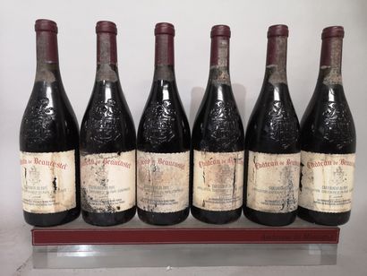 6 bouteilles CHATEAUNEUF du PAPE - Chateau...