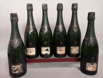 6 bouteilles CHAMPAGNE BOLLINGER Grande année...