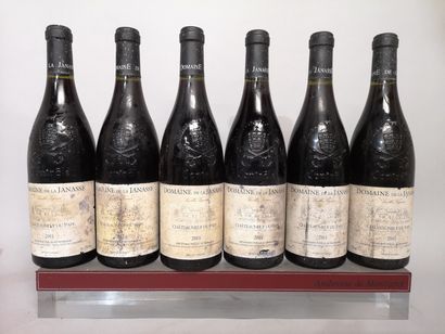 6 bouteilles CHATEAUNEUF du PAPE - Domaine...