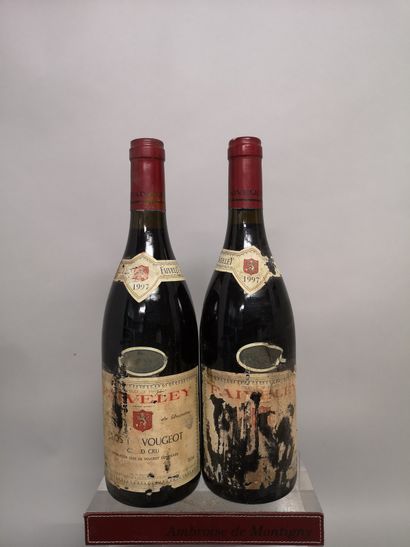 2 bouteilles CLOS de VOUGEOT Grand cru -...
