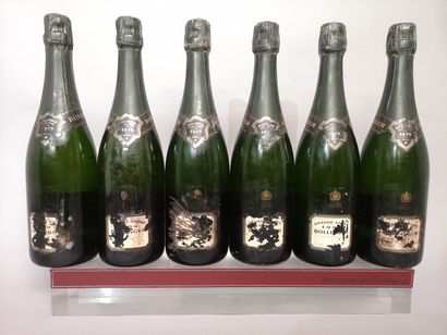 6 bouteilles CHAMPAGNE BOLLINGER Grande année...