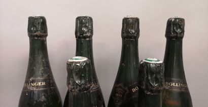 6 bouteilles CHAMPAGNE BOLLINGER Grande année...