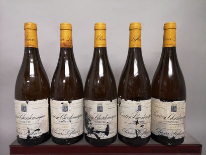 5 bouteilles CORTON CHARLEMAGNE Grand cru...