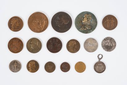 medailles de tables, plaques, medaille c...