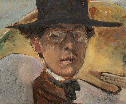 Ecole moderne, vers 1950
Portrait d'un homme...