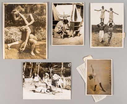 DEAUVILLE PHOTOGRAPHIE lot de 5 photos representant...