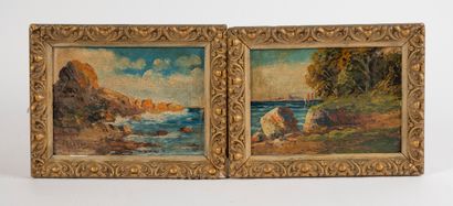 Ecole moderne, Paysage provençal.
17 x 22...