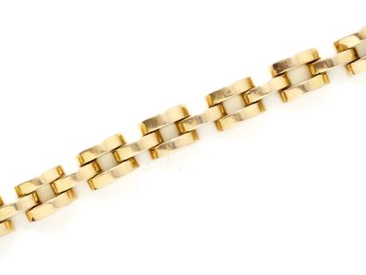 Bracelet articulé en or 750 millièmes composé...