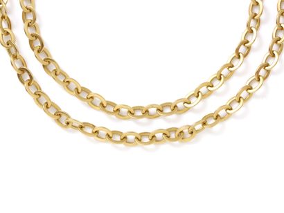 Collier en or 750 millièmes composé de 2...