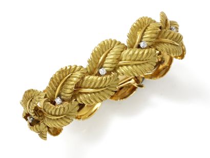 Bracelet en or 750 millièmes, composé d'une...