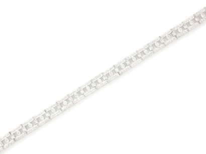 Bracelet en or gris 750 millièmes, composé...