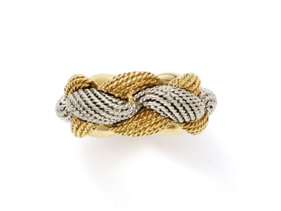 STERLÉ PARIS
Bague 2 tons d'or 750 millièmes,...