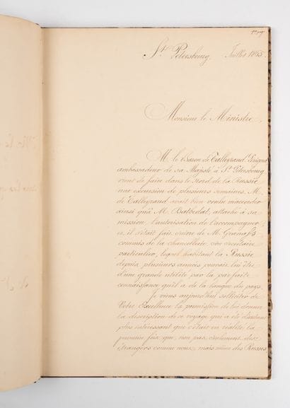 TALLEYRAND-PERIGORD (Baron de). 
Voyage de...
