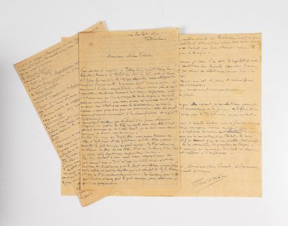 ORLÉANS (Prince Henri) et Gabriel BONVALOT.
Lettre...
