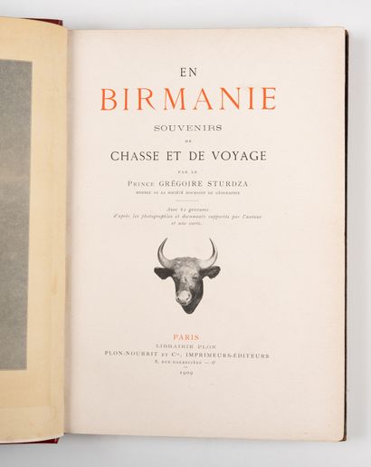 STURDZA (Prince Grégoire). 
En Birmanie....