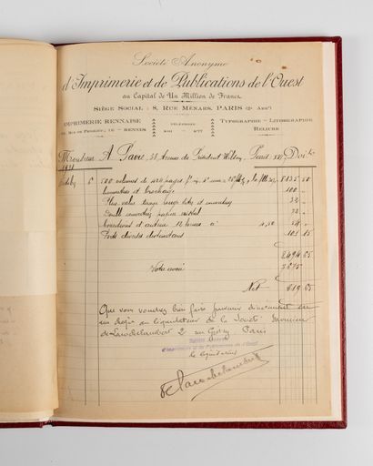 PAVIE (Auguste). —
Ensemble de 6 lettres...