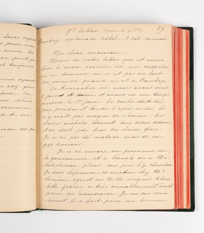 PONCINS (Edmond de). 
Copie des lettres d'Edmond...