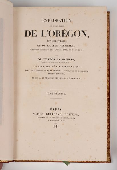 DUFLOT DE MOFRAS (Eugène).
Exploration of...