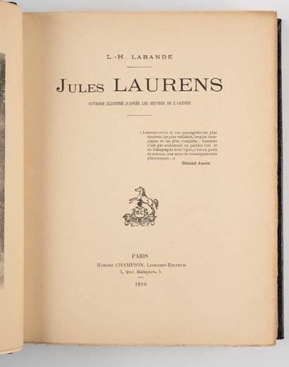 LABANDE. 
Jules Laurens.
Paris, Champion,...
